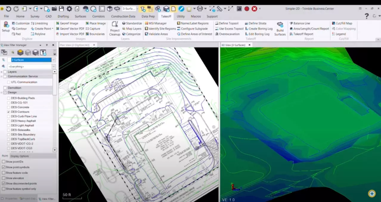 How to do a takeoff or quantity estimate in Trimble Business Center